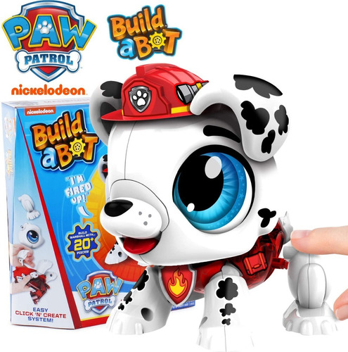 Paw Patrol Crea Tu Propio Robot Interactivo 20 Piezas +3años