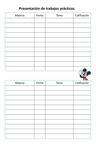 Agenda Estudiantil Disney 2023 Personalizable Ramos Mejia