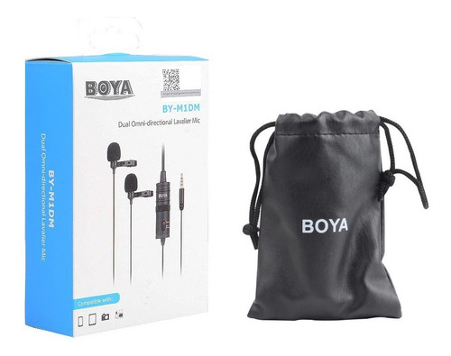 Microfone De Lapela Duplo Boya By-m1dm