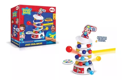 Brinquedo Jogo Luccas Netto Avalanche Bolinhas Torre Elka