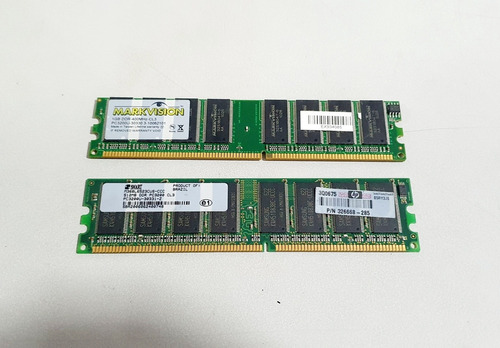 Lote Memoria Antiga Computador Ddr 5 Peças (Usado)