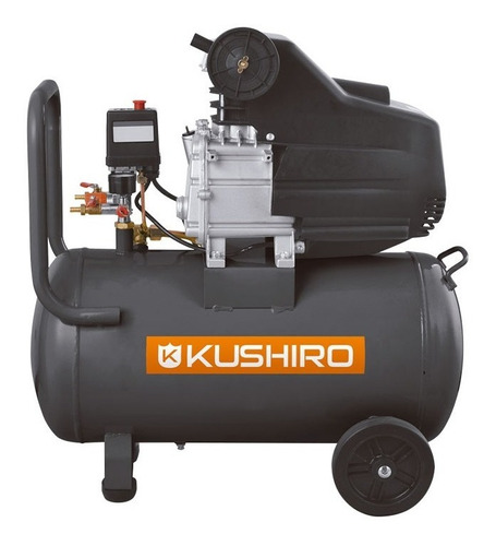 Compresor De Aire De 45 Lts 2 Hp Kushiro Monofásica Gris