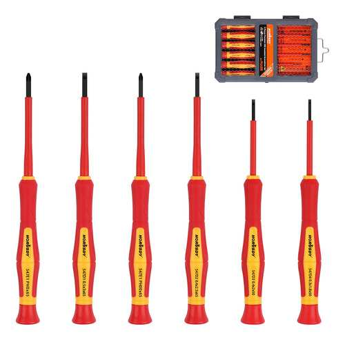Horusdy Juego De Mini Destornilladores Aislados De 1000 V, 6