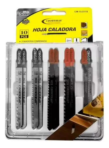 comprar 10 Hojas Para Sierra Caladora Madera Acero 65mn Repuestos