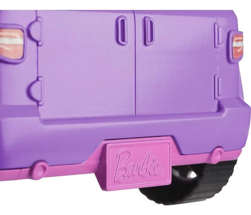 Barbie Jeep Todo Terreno Lila Con Asientos Rosas