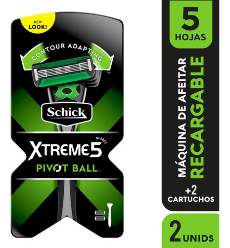 Schick Xtreme5 Pivot Ball Maquina De Afeitar Recargable