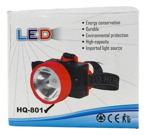 Linterna Cabeza Casco Bicicleta Reflector Led Portatil