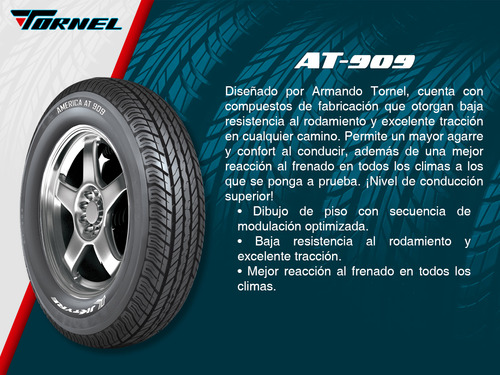 Una Llanta Tornel P205/70r14 At-909 93s