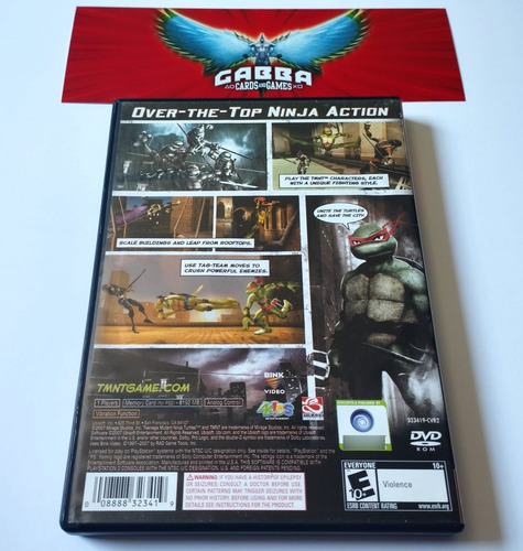 Tmnt Ps2 Original Tartarugas Ninja 2007