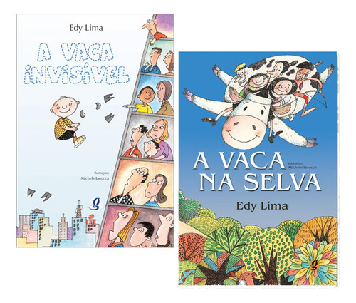Kit De Livros Edy Lima Ed. Global 2 Vol - A Vaca Invisível + A Vaca Na Selva