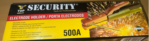 Pinza Porta Electrodo Trabajo Pesado 500amp. Security