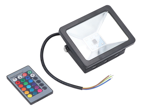 Foco Rgb Flood Light, 10 W, Ip65, Impermeable, Que Cambia De