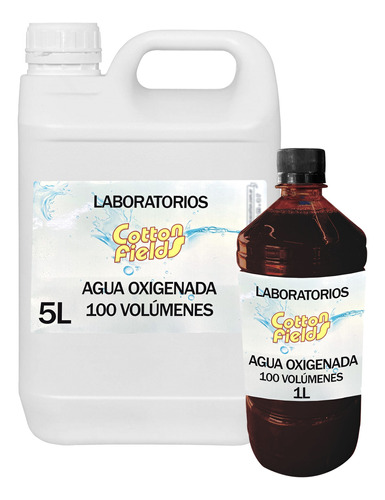 Agua Oxigenada 100 Volumenes X 5l - Maxima Calidad 