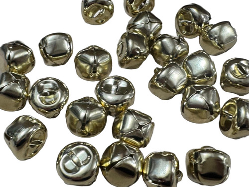 Cascabeles De Metal 16 Mm X 25 Unidades Dorado Cascabel