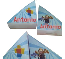 Comprar Servilleteros  Personalizado Cumpleaños X4 Roblox Celeste