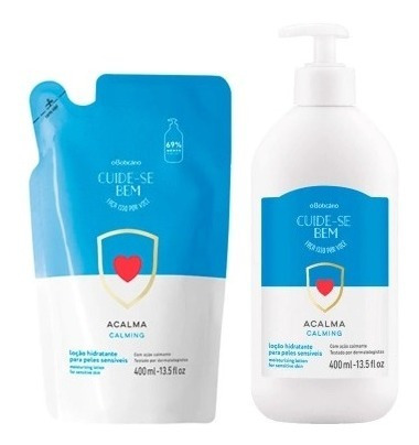 Imagem 4 de 4 de Combo Cuide-se Bem Acalma Loção 400ml + Refil 400ml Desconto
