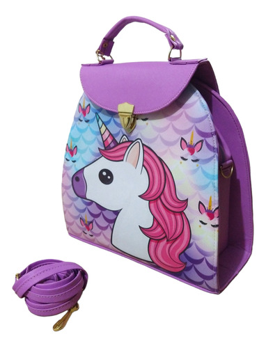 Bolsa 2 En 1 Modelo Unicornio 