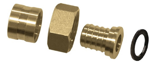 Conector Móvel Curta 16x1/2 Monocamada Pex Água - Kit C/10