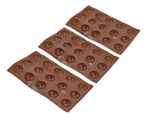 Moldes Para Chocolate, 3 Unidades, 15 Agujeros, Silicona, Bo