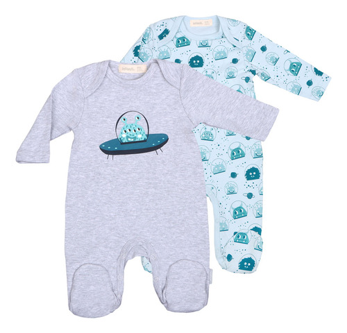 Enterito Ositos Bebé Espacial Niño Algodón Infanti W25