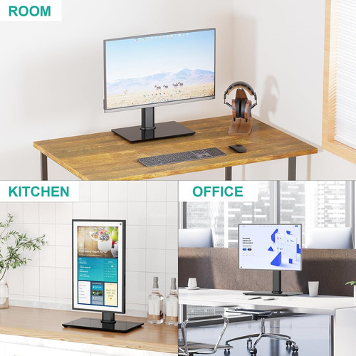 Soporte Monitor Individual Altura Ajustable, Soporte Mo...