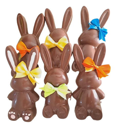 Conejos De Pascua De  Chocolate 12 Pzs 