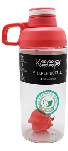 Botella Keep Shaker Colores 600ml