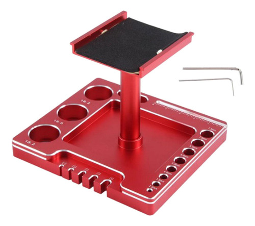 De Soporte Para Coche Rc Multifuncional Con Estación Rojo