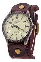 Comprar Li Reloj Pulsera, Pu Cuero Ancho Correa De Cuero Reloj De