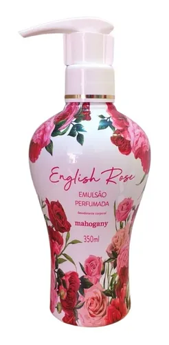Hidratante English Rose Mahogany 350ml Flaconete Presente