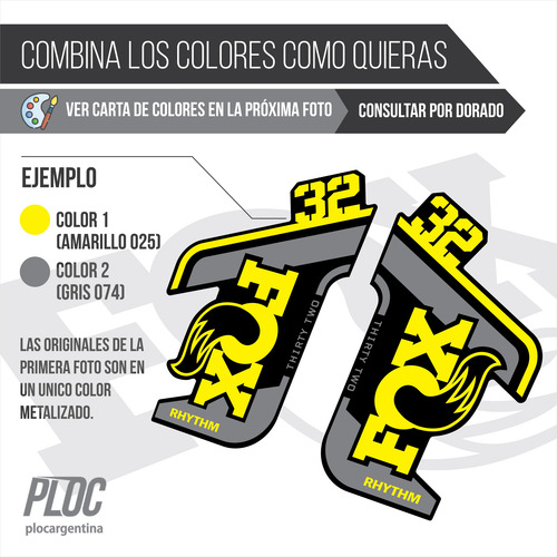 Calcos Horquilla Fox Rhythm 32 2022