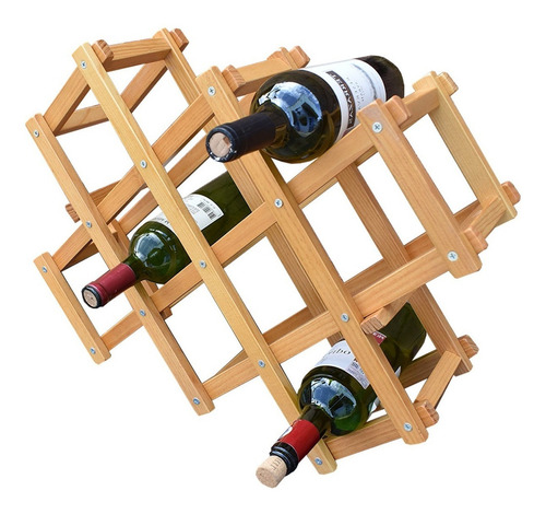 Cava Porta Botellas De Madera Practica Y Moderna Hogare Color C10 - Aile