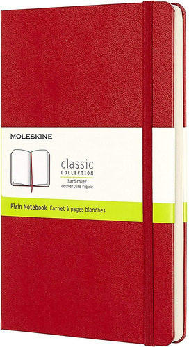Cuaderno Moleskine Clasico Liso Tapa Dura 240 Hojas - Rojo