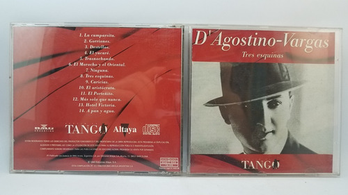 Altaya Tango Cd D´agostino Vargas Tres Esquinas