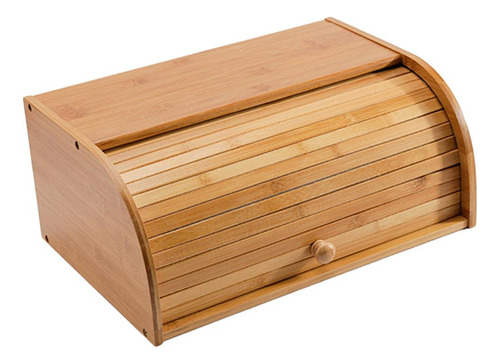 Recipiente De Madera Tradicional Para Guardar Pan, Caja De A