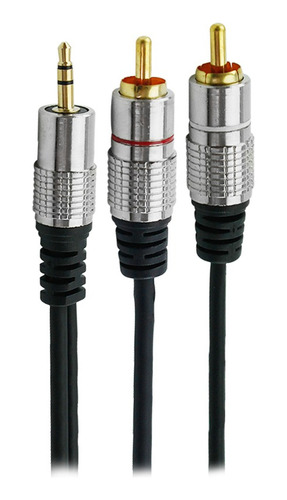 Cabo Auxiliar P2 Estereo X 2rca Blindado Profissional 2m