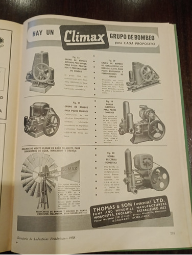 Antiguo Catalogo Ruston Año 1958 Unico Motor Locomotora (Usado)