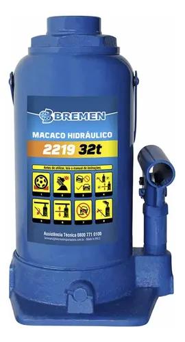 Macaco Hidráulico 32 Toneladas Garrafa Bremen Profissional | Frete