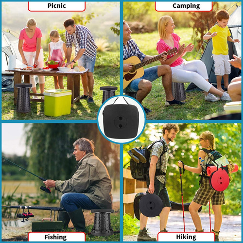 Boreeman Taburete Plegable De Forma Cuadrada Taburete Plegab