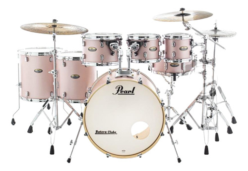 Bateria Pearl Decade Rose 20,8,10,12,14,16 Ferragens