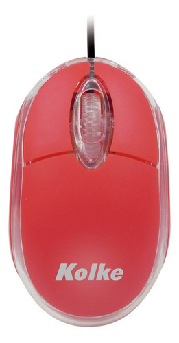 Mouse Optico Usb Kolke Luminoso Ideal Pc Notebook Colores Color Rojo