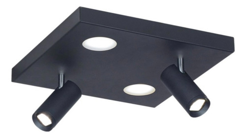 Plafon Spot 4 Luces Led Nachos Eye Led 27,2w Calido Rd