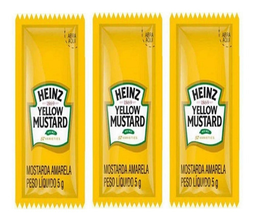 Mostarda Heinz sem glúten em caixa 5g