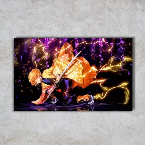 Quadro Zenitsu Demon Slayer Premium