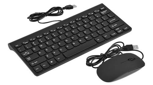 Teclado Raton Cable Usb 87 Diseño Ergonomico Protable