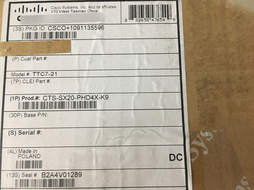 Cisco 3905 Unified Ip Phone Cp-3905= Nuevo Garantia 2 Años