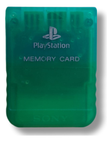 Memory Card Ps1 Original Verde Transparente - Wird Us -