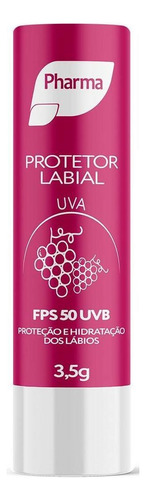 Protetor Labial E Solar Proteção Fps50 Bastão Uva Pharma
