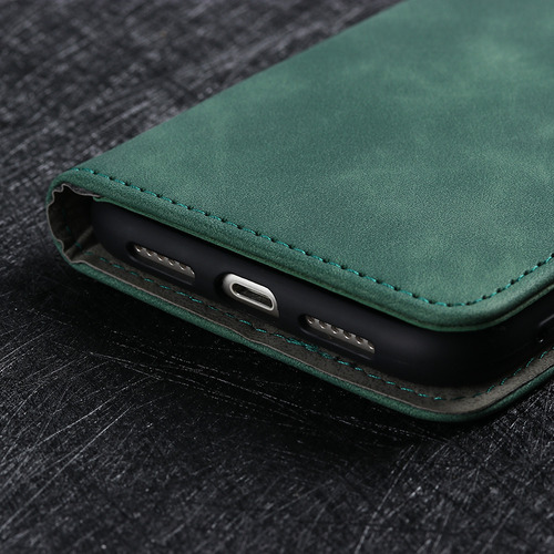 Cn Capa De Couro Com Flip E Suporte Para iPhone 16 Pro