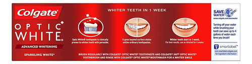 Pasta De Dientes Colgate Optic White Advanced Teeth Whitenin